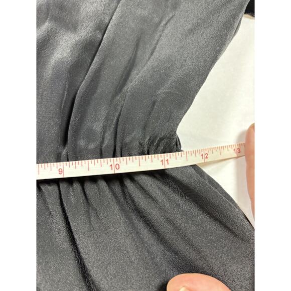 Karina Grimaldi Celine Mini Dress Black Medium Ruffled Adjustable Straps Mini - Picture 5 of 10